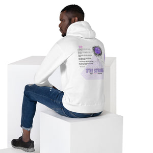 Stay Strong Poem Hoodie - White